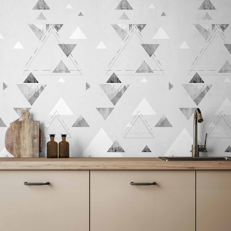 Modern Wallpaper Levitating Triangles 108428 additionalImage 8