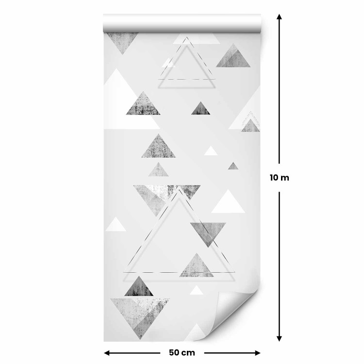 Modern Wallpaper Levitating Triangles 108428 additionalImage 2