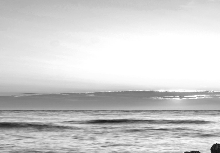 Canvas Art Print Sound of Waves (1-part) - Sunset Landscape Over Stony Sea 115128 additionalImage 4
