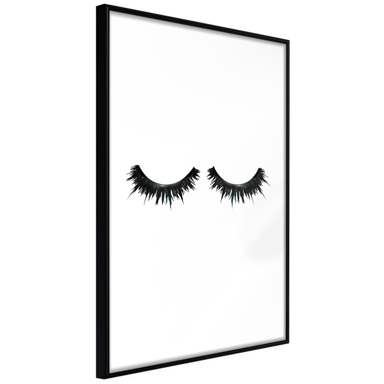 Poster Long Eyelashes - black and white abstract composition in glamour style 116328 additionalImage 13