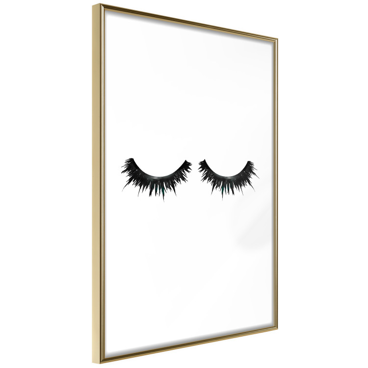 Poster Long Eyelashes - black and white abstract composition in glamour style 116328 additionalImage 8