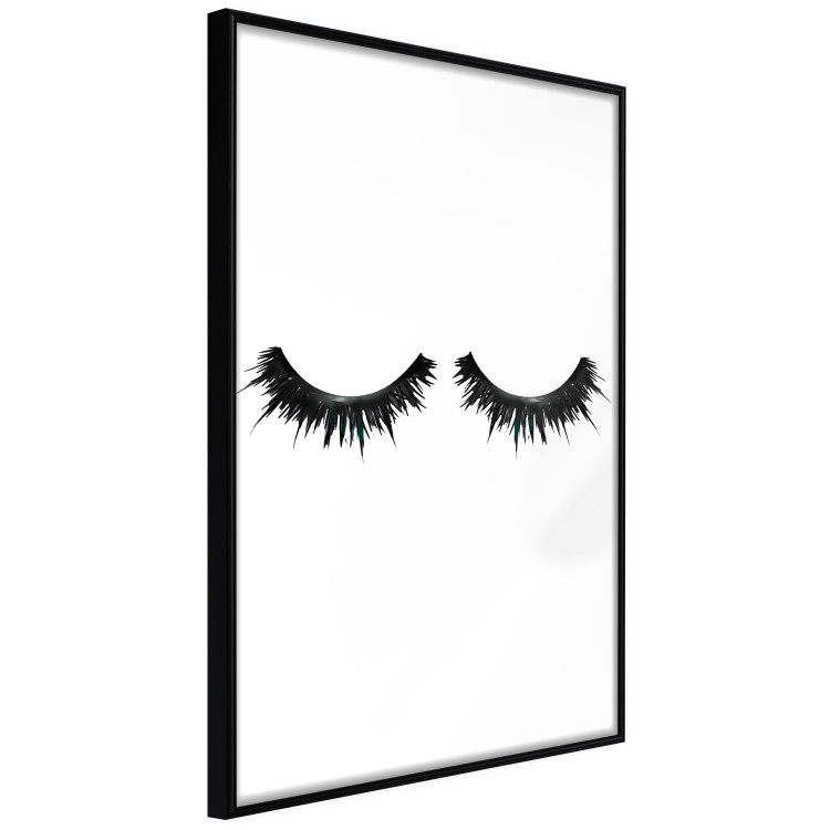 Poster Long Eyelashes - black and white abstract composition in glamour style 116328 additionalImage 10