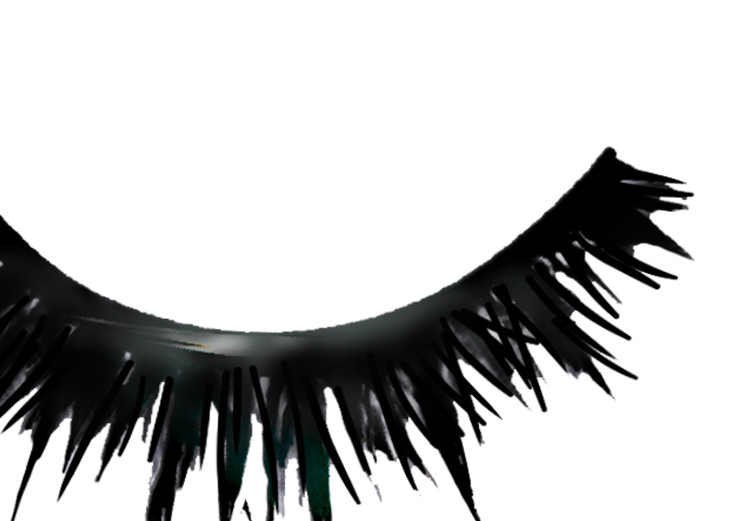Poster Long Eyelashes - black and white abstract composition in glamour style 116328 additionalImage 9