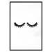 Poster Long Eyelashes - black and white abstract composition in glamour style 116328 additionalThumb 15