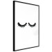 Poster Long Eyelashes - black and white abstract composition in glamour style 116328 additionalThumb 11