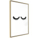 Poster Long Eyelashes - black and white abstract composition in glamour style 116328 additionalThumb 6