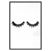 Poster Long Eyelashes - black and white abstract composition in glamour style 116328 additionalThumb 24