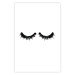 Poster Long Eyelashes - black and white abstract composition in glamour style 116328 additionalThumb 25