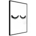 Poster Long Eyelashes - black and white abstract composition in glamour style 116328 additionalThumb 12