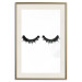 Poster Long Eyelashes - black and white abstract composition in glamour style 116328 additionalThumb 19
