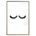 Poster Long Eyelashes - black and white abstract composition in glamour style 116328 additionalThumb 14