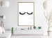 Poster Long Eyelashes - black and white abstract composition in glamour style 116328 additionalThumb 7