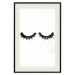 Poster Long Eyelashes - black and white abstract composition in glamour style 116328 additionalThumb 18