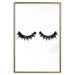 Poster Long Eyelashes - black and white abstract composition in glamour style 116328 additionalThumb 20