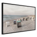 Poster Beach Huts - summer landscape of sandy beach with sea in the background 117028 additionalThumb 10
