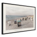 Poster Beach Huts - summer landscape of sandy beach with sea in the background 117028 additionalThumb 3