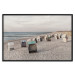 Poster Beach Huts - summer landscape of sandy beach with sea in the background 117028 additionalThumb 20