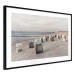 Poster Beach Huts - summer landscape of sandy beach with sea in the background 117028 additionalThumb 11