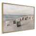 Poster Beach Huts - summer landscape of sandy beach with sea in the background 117028 additionalThumb 12