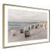 Poster Beach Huts - summer landscape of sandy beach with sea in the background 117028 additionalThumb 6