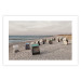 Poster Beach Huts - summer landscape of sandy beach with sea in the background 117028 additionalThumb 21