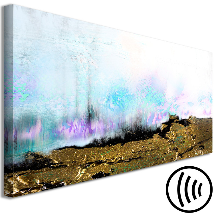 Canvas Art Print Colorful sky - abstraction over the edge of a dried, dark field 117128 additionalImage 6