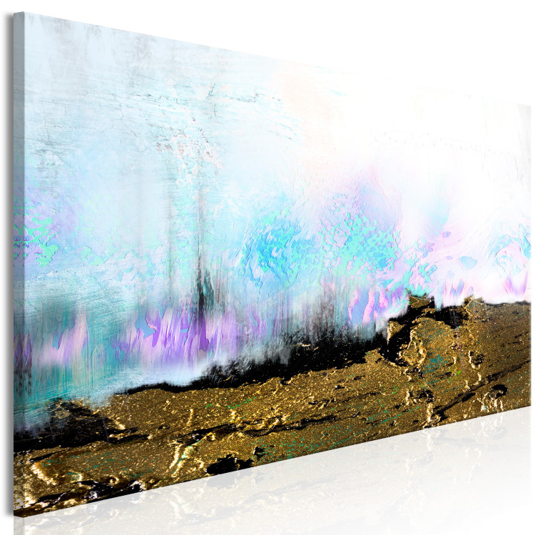 Canvas Art Print Colorful sky - abstraction over the edge of a dried, dark field 117128 additionalImage 2