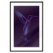 Wall Poster Purple Hummingbird - dark abstraction with bird and English text 117228 additionalThumb 15