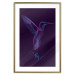 Wall Poster Purple Hummingbird - dark abstraction with bird and English text 117228 additionalThumb 14