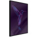 Wall Poster Purple Hummingbird - dark abstraction with bird and English text 117228 additionalThumb 10