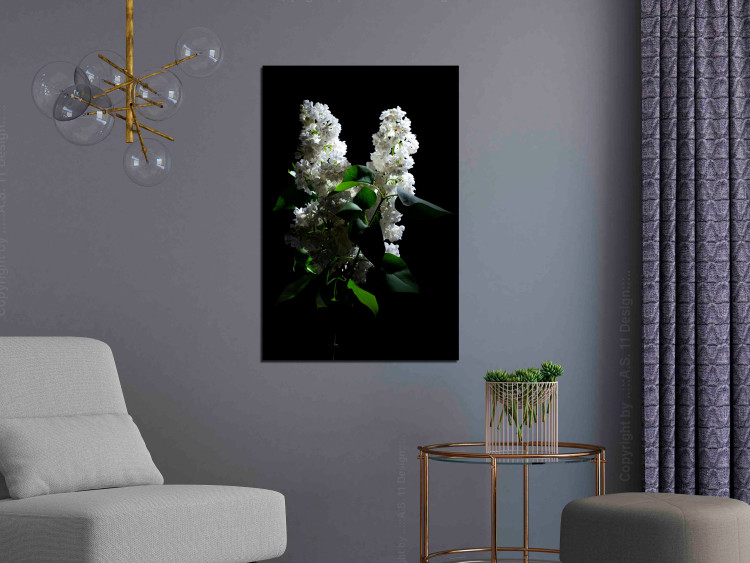 Canvas Lilacs at Night (1 Part) Vertical 121628 additionalImage 3