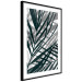 Wall Poster In the Shade of Leaves - black and white leaves casting shadows on a white wall 122628 additionalThumb 11