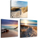 Canvas Print Between Sky and Sea (3-part) - Summer Beach Landscape by Water 122828 additionalThumb 2
