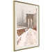 Wall Poster Sepia Brooklyn Bridge - architecture in wintry and misty scenery 123828 additionalThumb 2