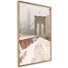 Wall Poster Sepia Brooklyn Bridge - architecture in wintry and misty scenery 123828 additionalThumb 14
