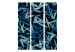 Folding Screen Wild Nature at Night (3-piece) - pattern of green leaves in darkness 124028 additionalThumb 3