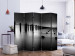 Folding Screen Beyond the Horizon II (5-piece) - black and white seascape with calm sea 124128 additionalThumb 2