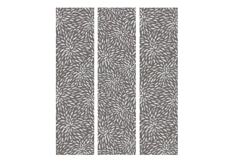 Room Separator Grains (3-piece) - background in a repeatable pattern in shades of gray 124328 additionalImage 3