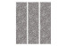 Room Separator Grains (3-piece) - background in a repeatable pattern in shades of gray 124328 additionalThumb 3