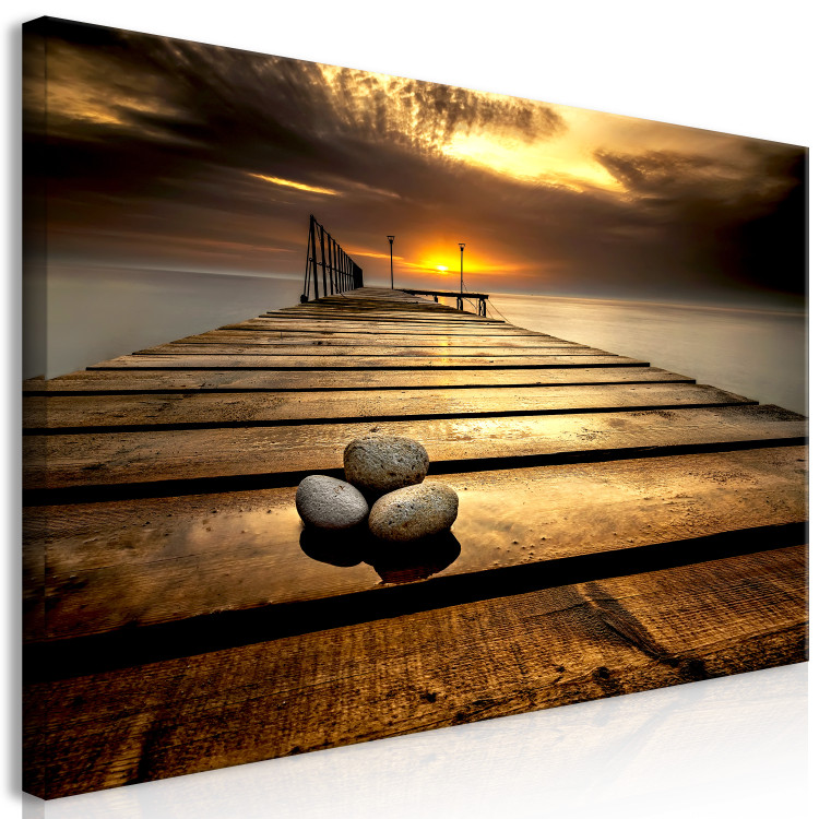 Large canvas print Stones on the Pier II [Large Format] 125628 additionalImage 2