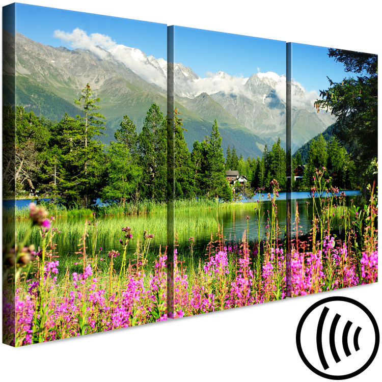 Canvas Spring in the Alps (3 Parts) 126228 additionalImage 6