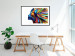 Wall Poster Rainbow Hair - abstract and colorful silhouette of a woman on a white background 127328 additionalThumb 18