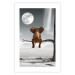 Poster Elephant and Moon - fantasy with African animal against desert backdrop 128828 additionalThumb 19
