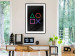 Wall Poster Four Sides of Conflict - colorful geometric figures on a black background 130528 additionalThumb 18