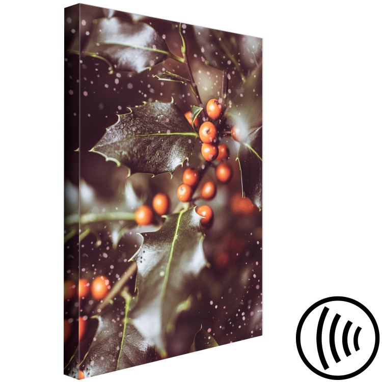 Canvas Magic holly - winter photography with floral motif 132128 additionalImage 6