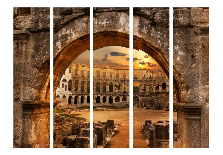 Room Divider Amphitheater in Pula II (5-piece) - view of Croatia's architecture 132728 additionalImage 3