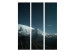 Room Divider Aurora Borealis (3-piece) - mountain landscape against night sky and stars 132928 additionalThumb 3