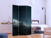Room Divider Aurora Borealis (3-piece) - mountain landscape against night sky and stars 132928 additionalThumb 2