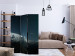 Room Divider Aurora Borealis (3-piece) - mountain landscape against night sky and stars 132928 additionalThumb 4