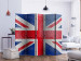 Room Separator British Flag II (5-piece) - Union Jack flag on a wall background 133028 additionalThumb 2